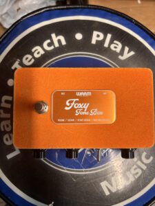 Warm Audio Foxy Tone Box In Blue Color with orange color