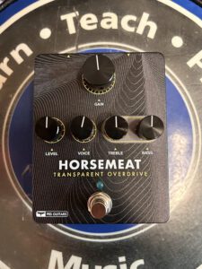 PRS Horse meat Transparent Overdrive With black controller