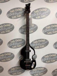 Hofner Ignition Series Basses On Wall