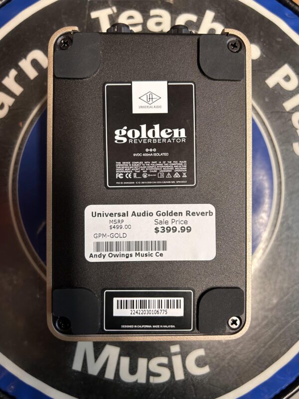 Universal Audio Golden Reverberator In Black