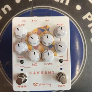 Keeley Caverns Delay Reverb V2 In White Controller